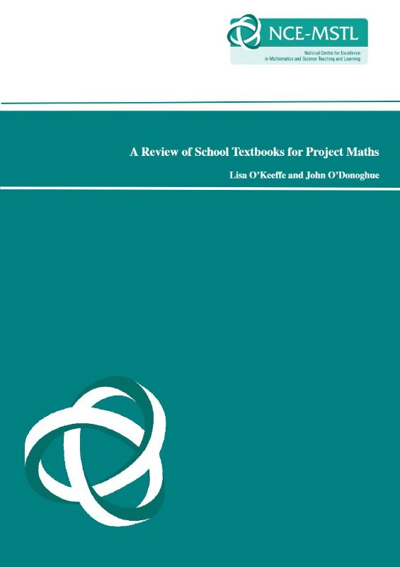 A Review of School Textbooks for Project Maths