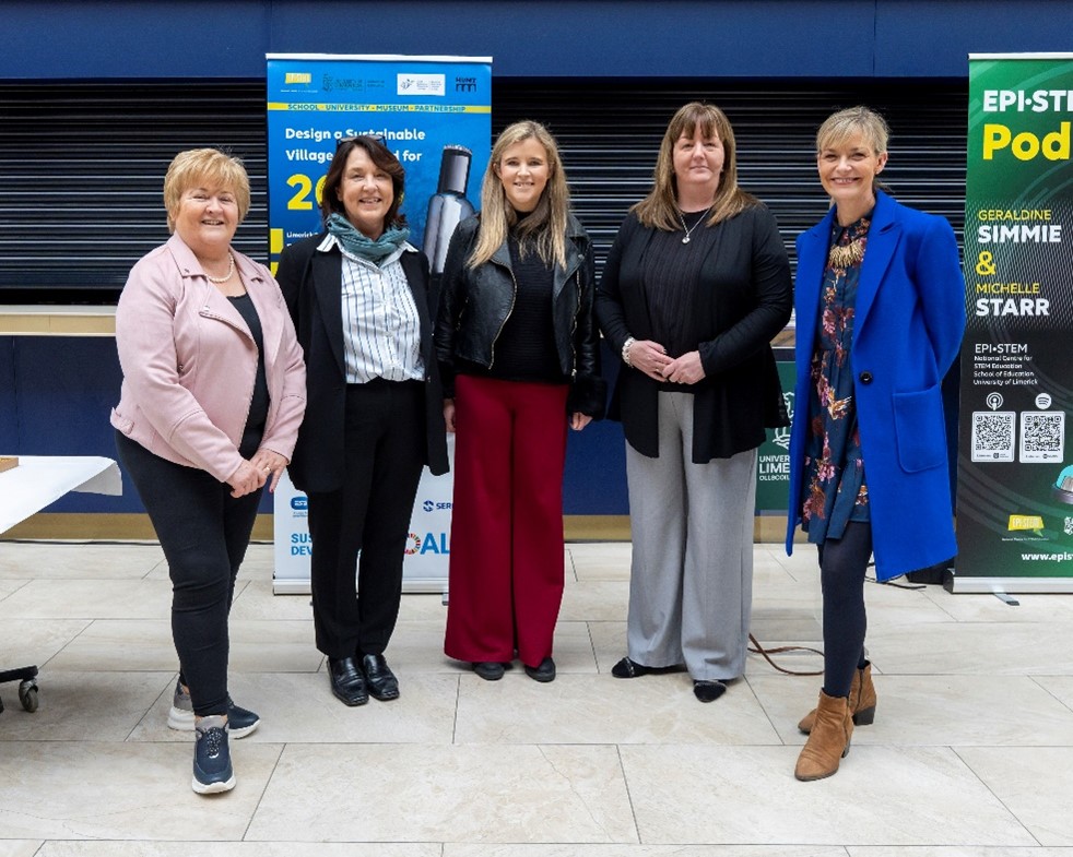 Five visionary women—Professor Geraldine Mooney-Simmie, Dr. Michelle Starr, EPI•STEM, UL; Norma O’Brien, Limerick Education Support Centre; Emma King, Maria Cagney, The Hunt Museum—who designed a programme that brings together STEM and the Arts, and puts equity, social justice, and sustainability at the very heart of learning.